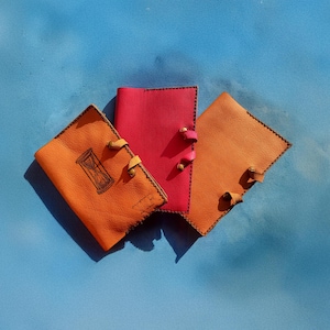 Carnet de notes en cuir pour homme, cadeau d'anniversaire pour mari, fournitures de bureau, porte-journaux avec poche pour organiseur de cartes, couverture pour écrire