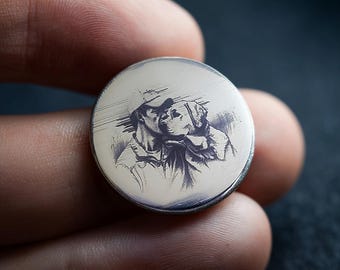 Engraved Pet Photo Coin, Personalized Stainless Steel Memorial Keepsake