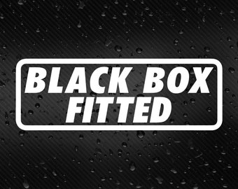 BLACK BOX FITTED New Young Driver Car Window Bumper Sticker Any Colour Decal