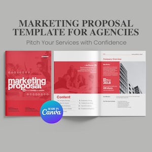 Marketing Proposal Template/Business Proposal/Project Proposal/Client Proposal/Canva Proposal Template/Company Profile