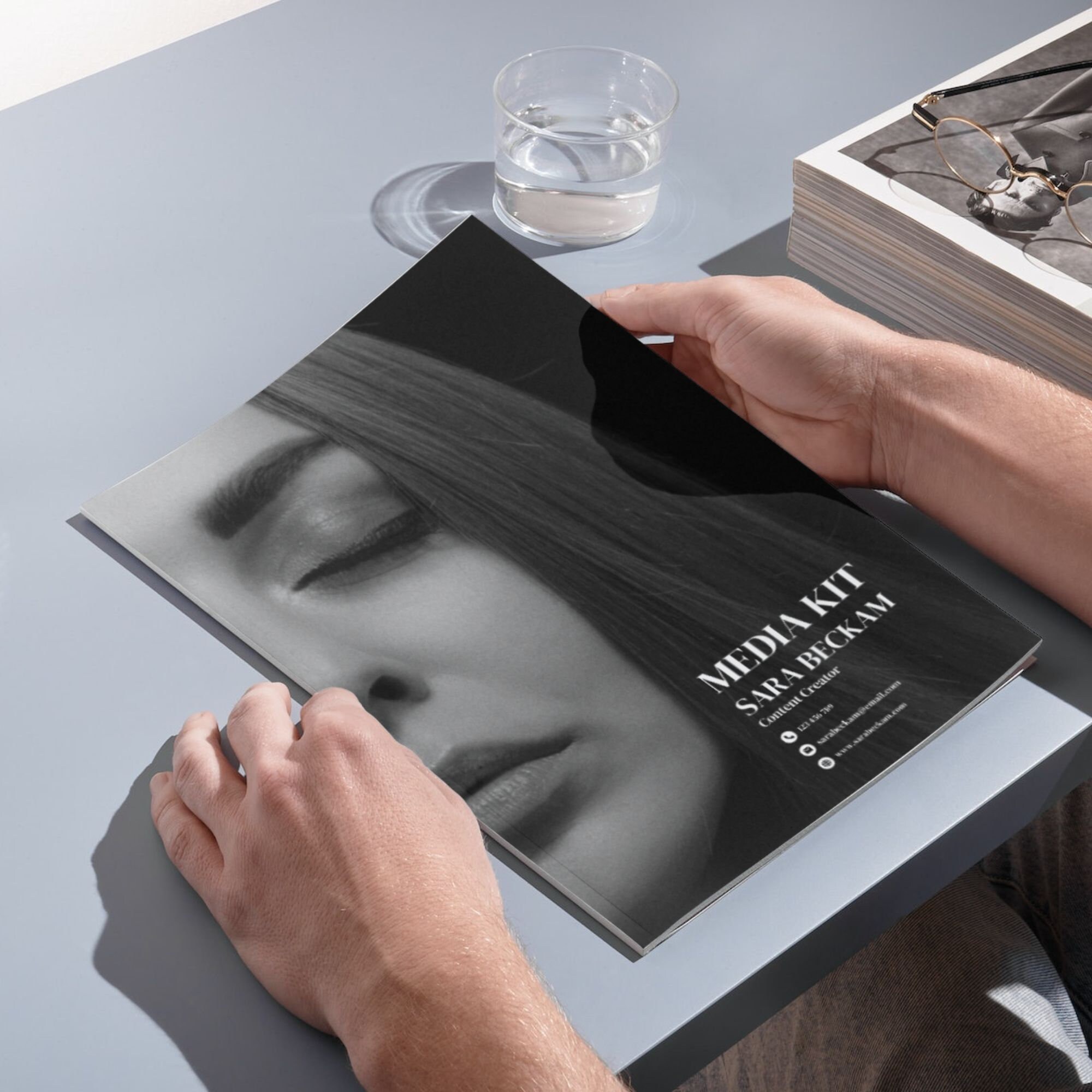 3 Pages Elegant Media Kit With Rate Card/media Kit Canva Template ...