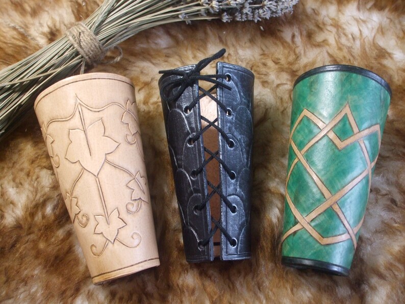Tooled Leather Vambrace Pattern - Etsy