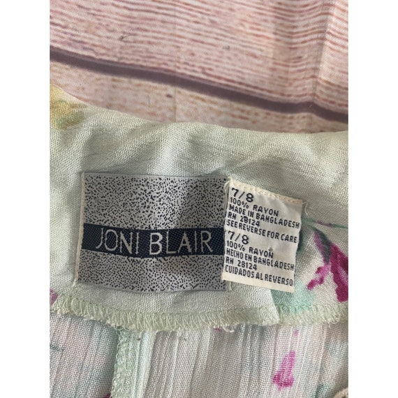 Vintage Joni Blair Button Front Cap Sleeve Lace T… - image 9