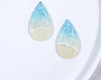 Beach waves earring blanks, beach acrylic earring blanks for jewelry makers, DIY earrings, wholesale jewelry blanks, vacation earring blanks