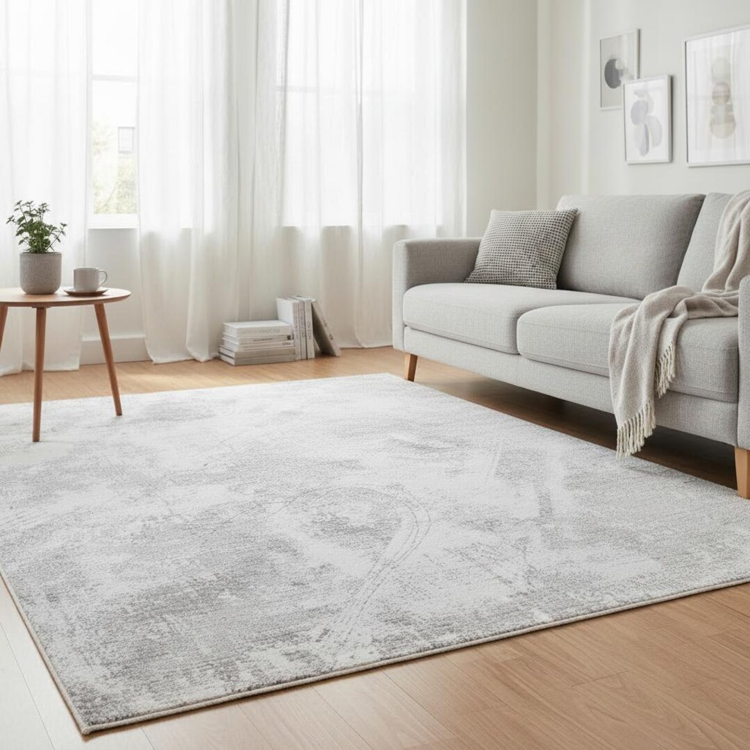 Modern Abstract Area Rug | Anti-allergic Acrylic Carpet | Machine Made ...