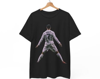 Vintage 90s Graphic Cristiano Ronaldo T-Shirt, Ronaldo SIUUUUUU Celebration, Real Madrid, Bootleg Sport Tee, Cotton Tee
