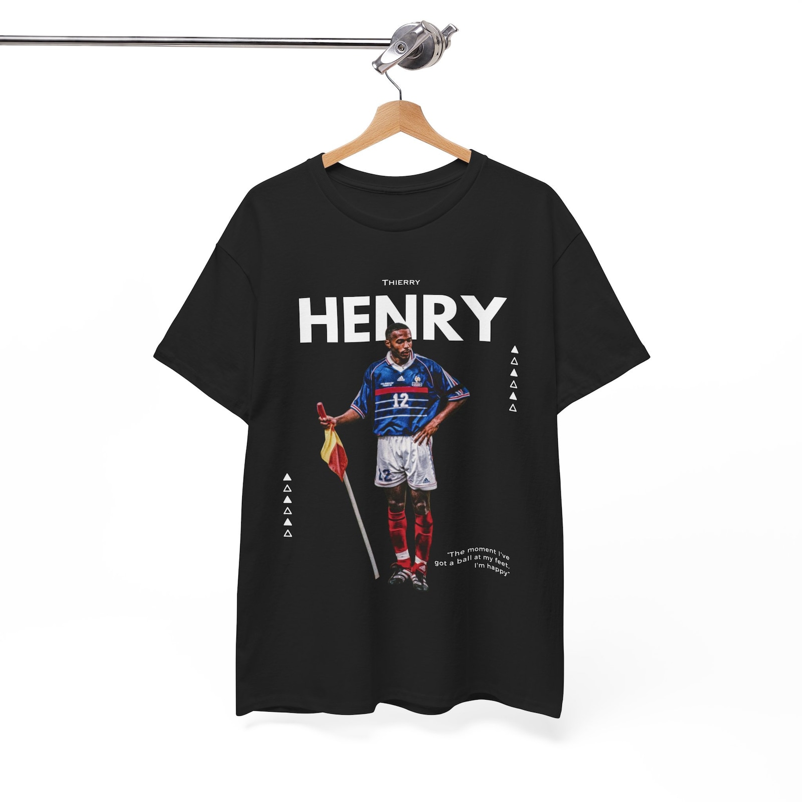 トップス Thierry Henry Graphic Thierry Henry T-Shirt, Corner Flag Celebration, France