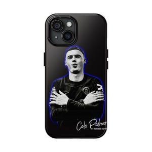 Cole Palmer Inspired football phone case, Chelsea soccer phone case iPhone 16 15 14 13 12 11 X XR 8 7 Samsung S24 S23 S22 S21