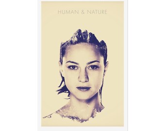 Human & Nature Series Poster. Choose between 3 sizes | Home Decor | Art for the Home | Interior Design | Beautiful Artwork | Great Gift
