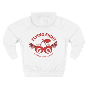 Flying Eight Fleece Hoodie | Retro Style Sweatshirt, Cozy Pullover, Casual Outfit, Gift for Teens, Vintage Apparel