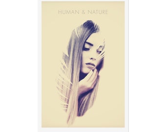 Human & Nature Series Poster. Choose between 3 sizes | Home Decor | Art for the Home | Interior Design | Beautiful Artwork | Great Gift