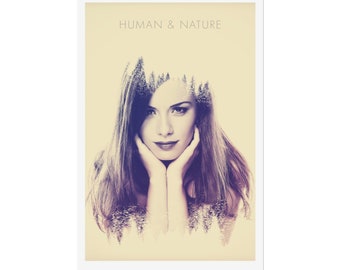 Human & Nature Series Poster. Choose between 3 sizes | Home Decor | Art for the Home | Interior Design | Beautiful Artwork | Great Gift