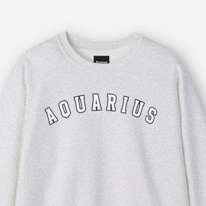 Aquarius Zodiac Sweatshirt, Astrology Crewneck, Horoscope Jumper, Star Sign Sweater, Astrological Pullover, Birthday Gift