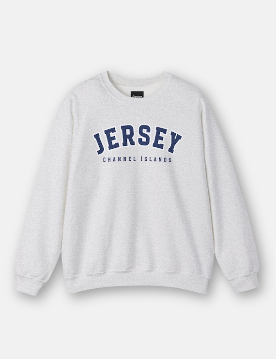 Jersey Channel Islands Sweatshirt Cozy Unisex Crewneck, Souvenir