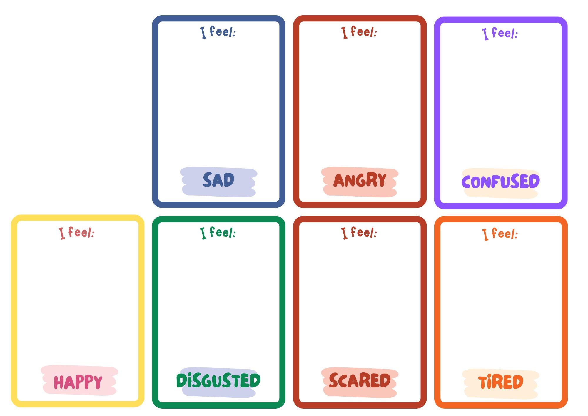 Identifying Emotions Sorting Activity - Etsy