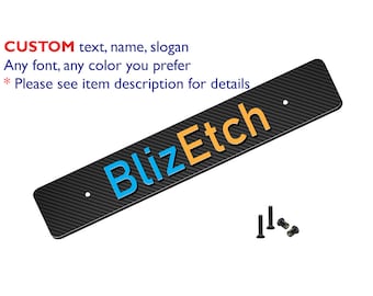Custom text name, logo, picture license plate delete any full color background delete for Subie 2008 - 2023 Impreza BRZ Crosstrek Forester