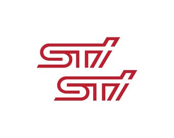 WRX STI decal for Subie set of 2