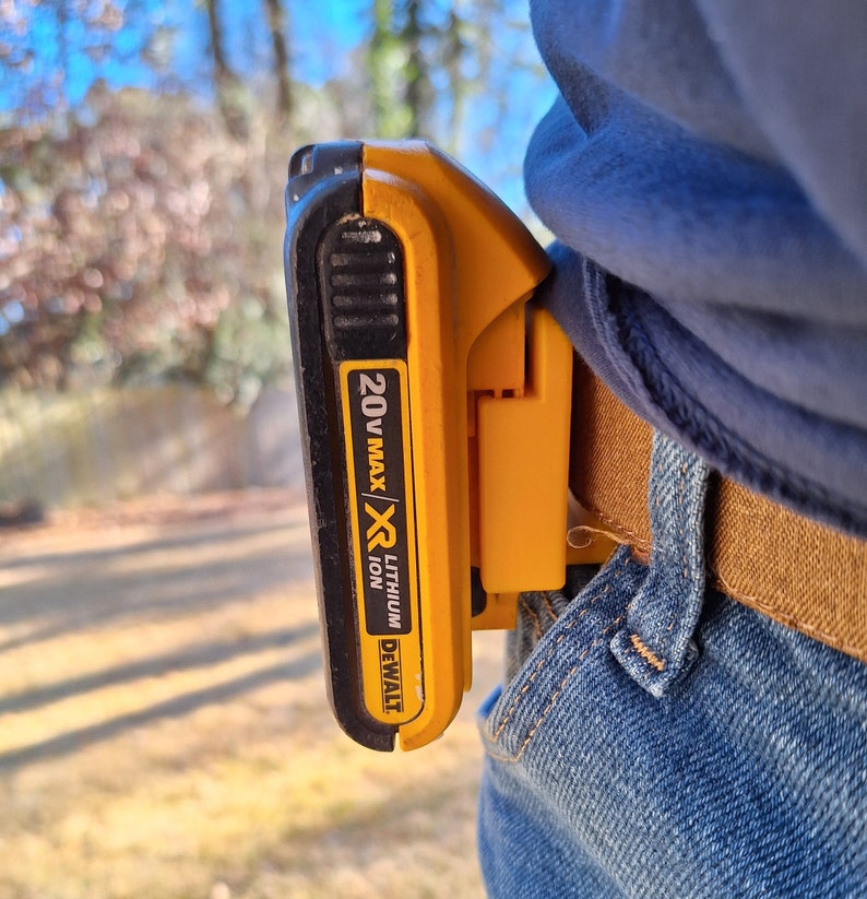 Dewalt Drill Battery Belt Holder set of 4 Etsy
