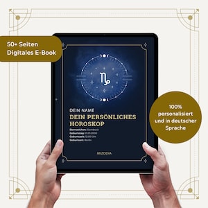 Oroscopo digitale di nascita di Mizodia® - Analisi astrologica personalizzata come e-book (oltre 50 pagine): tema natale, case, ascendente e molto altro.