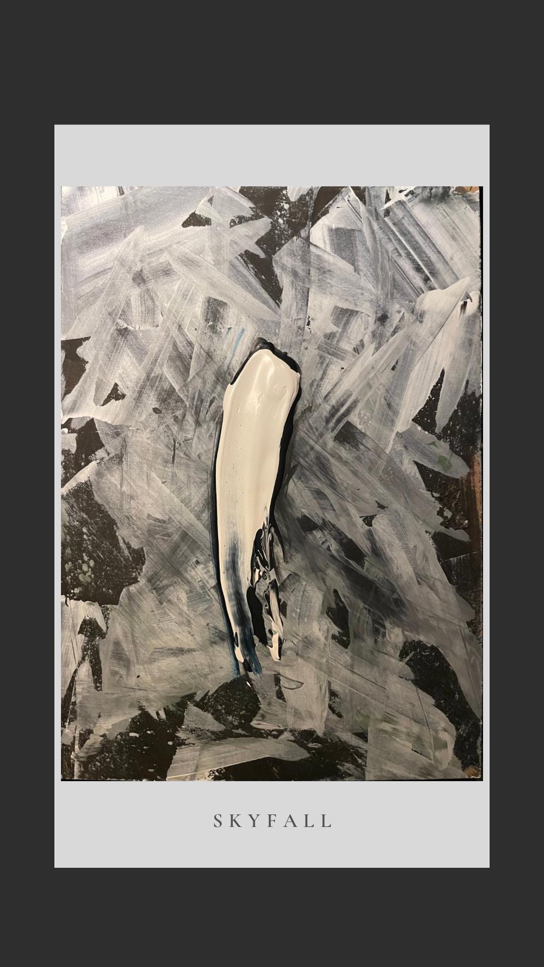 skyfall ( original painting ) 21 x 29.7 cm