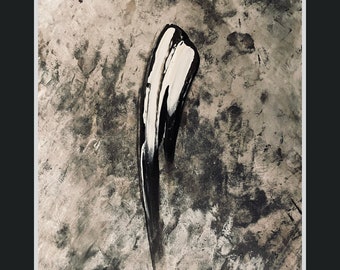caída del cielo (pintura original) 21 x 29,7 cm