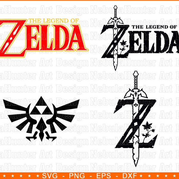 Instant Download...Zelda Game - Legend of Zelda - Vector Pack. Video Game Svg Png Eps Dxf