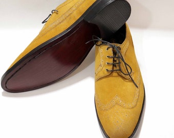 Yellow Brogue Shoes