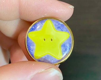 Cute star hat pin bag pin
