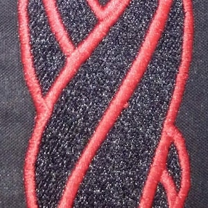 Red Dead Space Marker symbol embroidered patch