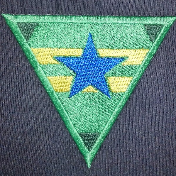 Patch Firefly Browncoats - Estrela Triangular das Forças Independentes - Aplique com Velcro para Costurar ou Passar a Ferro - 8, 11, 12,5 cm (3, 4, 5 polegadas) Patch para Cosplay de Serenity Malcolm Reynolds