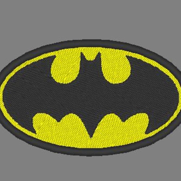 1991 bat symbol embroidered patch - 3" to 10" Sizes – Sew On, Iron On, or Velcro (Up to 4")
