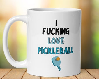 Ich liebe Pickleball Becher, Geschenk für Pickleball Spieler ihn Sie, Geburtstag Weihnachtsgeschenk, lustige Pickleball Becher, Pickleball-Enthusiast