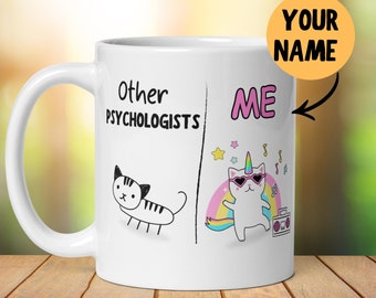 Personalised Psychologists Mug Gift, Funny Him Her, Office Mug, Thank You Gift, Colleague Present, NHS, Secret Santa, Leaving Work, New Job