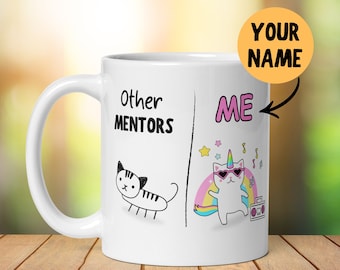 Personalised Mentor Mug Gift, Funny Him Her, Thank You Gift, Colleague Present, Secret Santa, Leaving Work, Teacher Gift