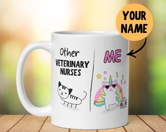 Personalisierte Veterinärschwester Geschenk, Lustig Er Sie, Studenten-Tierarzt Krankenschwester, Danke Geschenk, Kollege Geschenk, geheime Weihnachtsmann, Abschlussfeier
