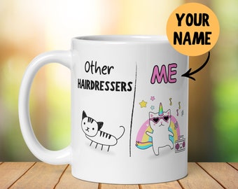 Personalised Hairdresser Mug Gift, Funny Him Her, Thank You Gift, Barber Gift, Colleague Present, Secret Santa, Birthday Best Friend Gift