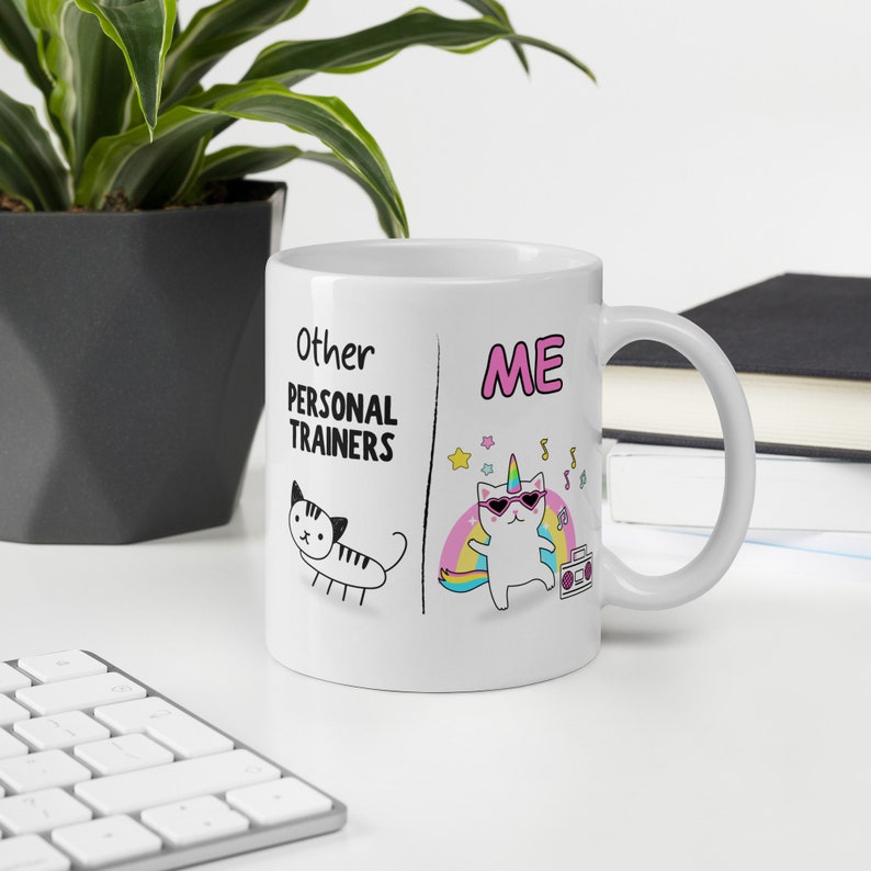 Personalised Personal Trainer Mug Gift, Funny Him Her, Gym Fitness Mug, Thank You Gift, Gym Lover, Secret Santa, Leaving Work, New Job