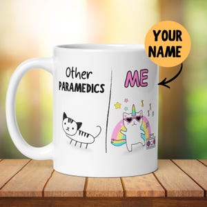 Personalised Paramedic Mug Gift, Funny Him Her, NHS, Thank You Gift Idea, New Job, Colleague Present, Secret Santa, Graduation Present