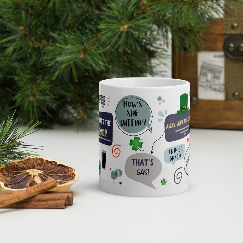 Personalised Irish Mug, Ireland Gift, Custom Tea Coffee, Him Her Birthday, Guinness, St Patricks Day, Secret Santa, Funny Office Mug