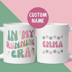 Personalised In My Running Era Mug, Custom Running Gift, I Love Running, Marathon Runner Present, Parkrun, Fitness Motivation, Secret Santa