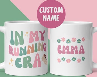 Personalised In My Running Era Mug, Custom Running Gift, I Love Running, Marathon Runner Present, Parkrun, Fitness Motivation, Secret Santa