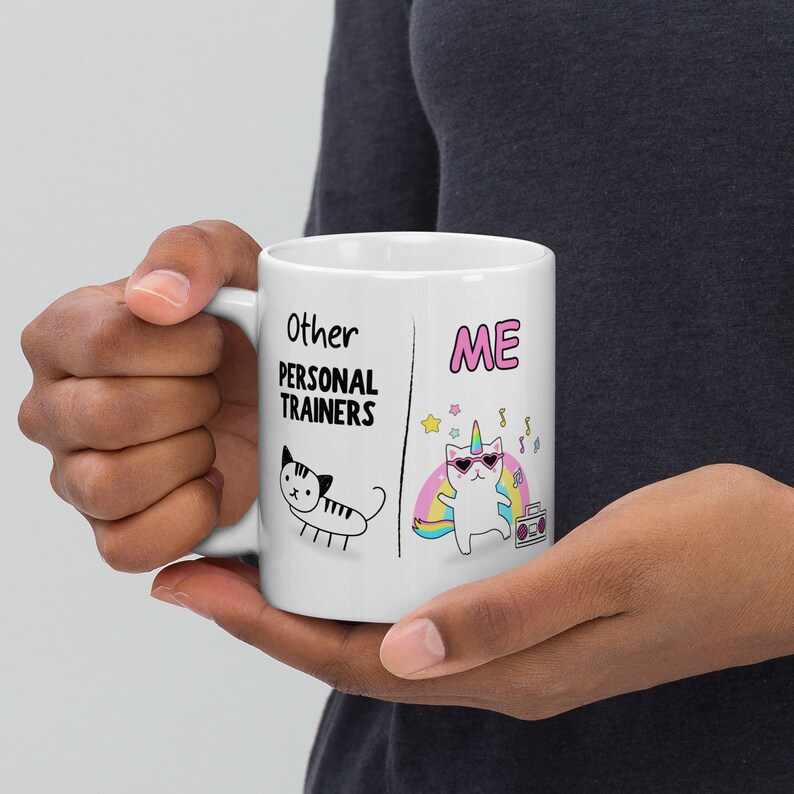 Personalised Personal Trainer Mug Gift, Funny Him Her, Gym Fitness Mug, Thank You Gift, Gym Lover, Secret Santa, Leaving Work, New Job