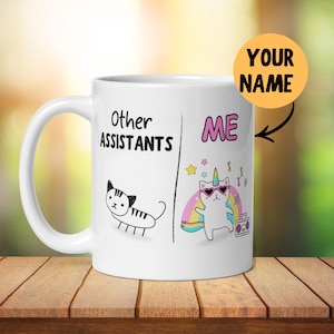 Personalised Assistants Mug Gift, Funny Him Her, Office Mug, Thank You Gift, Secret Santa, Assistant Birthday, Leaving Work, New Job