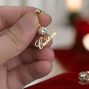 Name belly ring best sale
