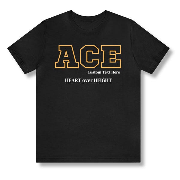 Black and Gold ACE T-shirt Fraternity shirt unisex men