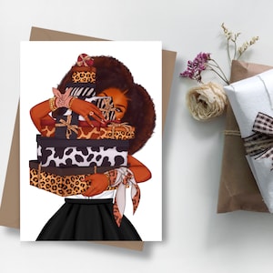 Animal Print Gifts Greeting Card Graduation Birthday Anniversary