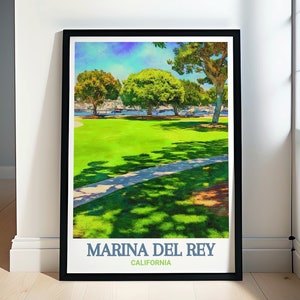 Marina Del Rey Wall Art - Burton W. Chace Park Decor - Burton W. Chace Park Poster - Marina Del Rey Art Print - Marina Del Rey Travel Print