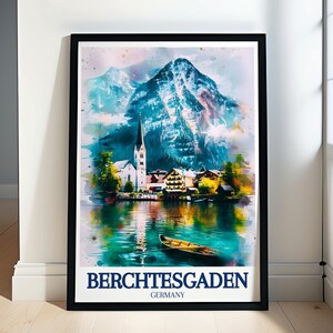Berchtesgaden  Travel Posters - Alpine Art Collection - Germany Wall Decor - Ramsau Village Travel Posters - Berchtesgaden Art Collection