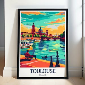 Impression de voyage Toulouse - Place du Capitole, Pont Neuf Posters - Place du Capitole, Pont Neuf Art - Place du Capitole, Pont Neuf Decor