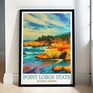 Point Lobos Travel Posters - China Cove Travel Poster - Point Lobos Scenic Prints - China Cove Art